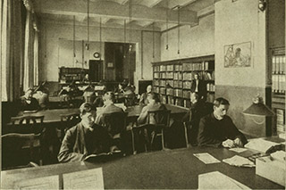 View of the reading room, approx. 1903