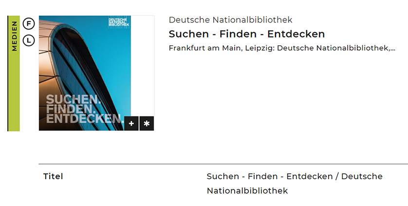 Titelanzeige mit Coverbild im DNB-Katalog Titelanzeige mit Coverbild im DNB-Katalog