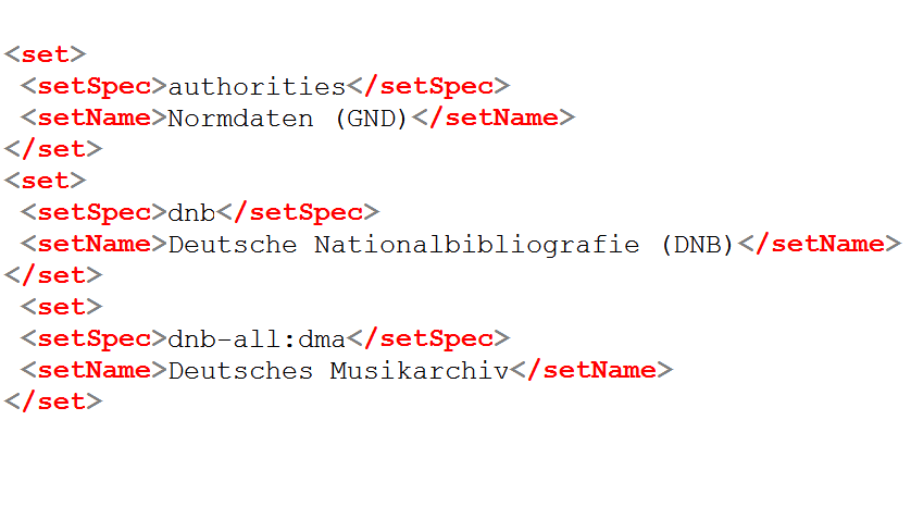 Screenshot einer Anfrage über die Open Archives Initiative-Schnittstelle Screenshot einer Anfrage über die Open Archives Initiative-Schnittstelle