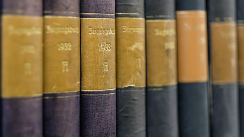 Zugangsbücher der Deutschen Nationalbibliothek aus den 30er-Jahren des 20. Jahrhunderts