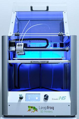 3D-Drucker, Typ Creatr HS, Firma Leapfrog 3D- Printers, 2016, Druckverfahren FDM-Schmelzschichtung, funktionsfähig