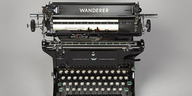 Text- und Notenschreibmaschine der Firma Wanderer-Werke in Chemnitz, 1938