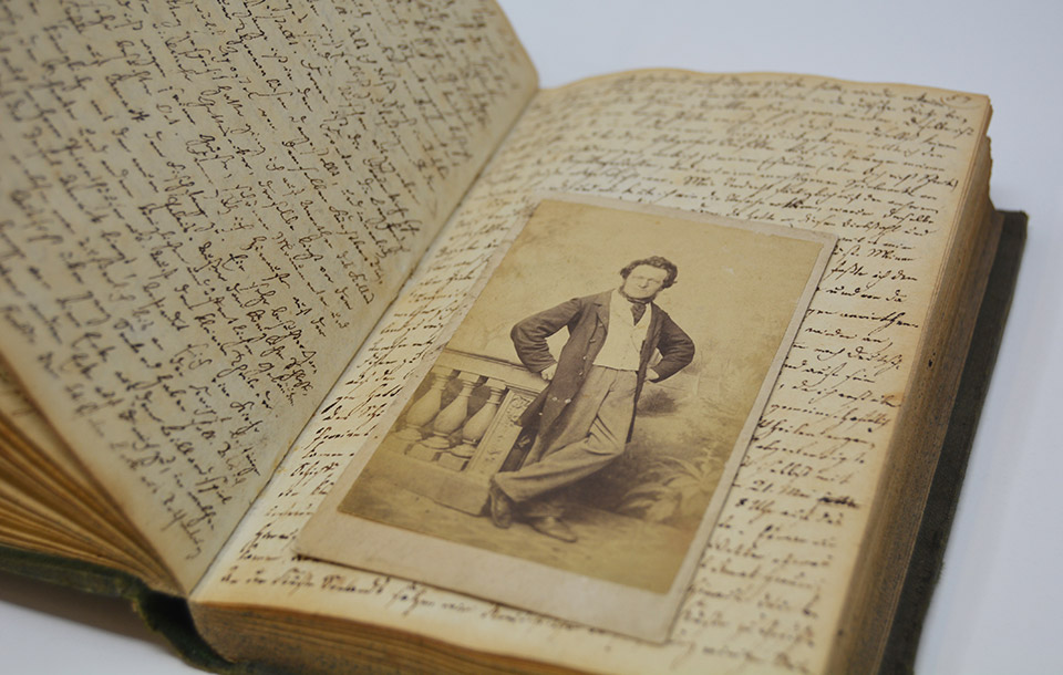 Tagebuch und Fotografie aus dem Bestand Röllig