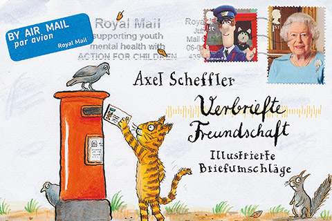 Cover Verbriefte Freundschaft. Illustrierte Briefumschläge