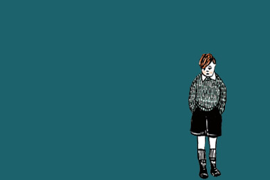 Cut Out der Comicfigur von Josef Einhorn zur Ausstellung „Kinderemigration aus Frankfurt" Cut Out der Comicfigur von Josef Einhorn zur Ausstellung „Kinderemigration aus Frankfurt"