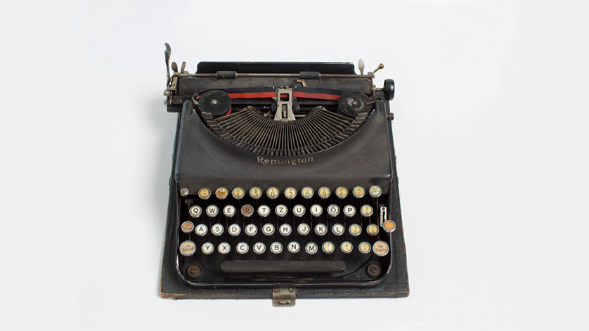 Typewriter from the American Guild for German Cultural Freedom, New York, c. 1938