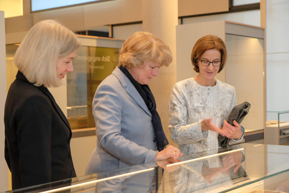 Minister of State for Culture Monika Grütters visits the exhibition