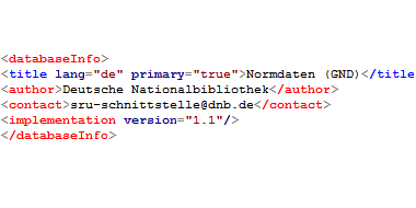 Screenshot of a “Search/Retrieve via URL” request Screenshot of a “Search/Retrieve via URL” request