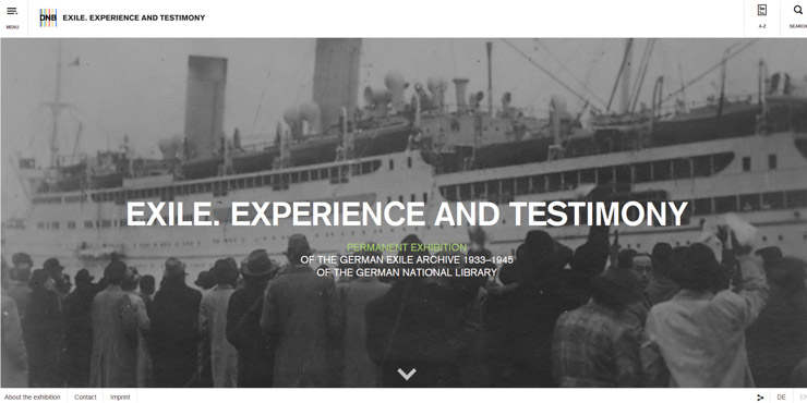 Startseite Virtuelle Ausstellung "Exil. Erfahrung und Zeugnis"
